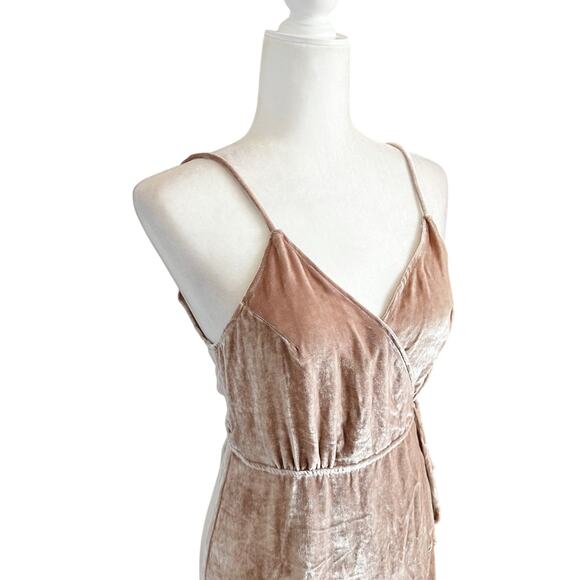 Reformation Anoush Velvet Midi Dress Medium Pink NWT - Picture 6 of 14